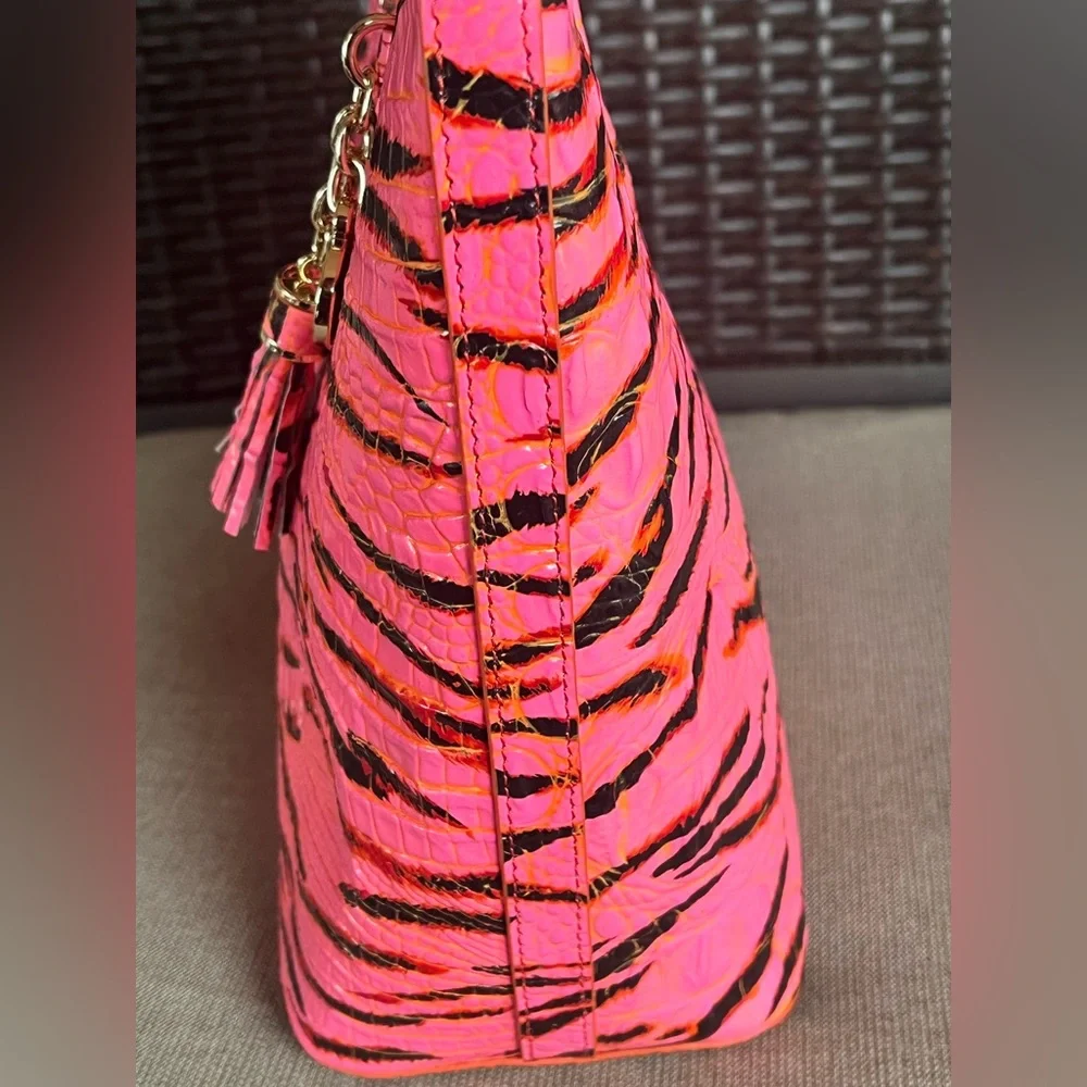 NWT Brahmin PINK FELINE Melbourne Medium Asher Tote